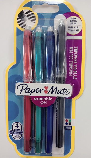 PaperMate Erasable Pens Set Blue Black Red Green Ballpoint Medium
