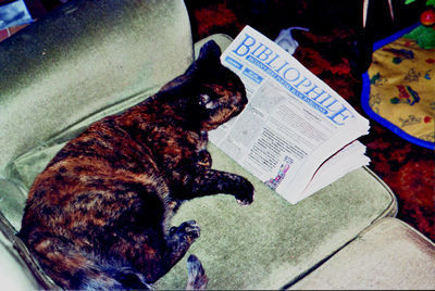 Cat can read! What a great choice - Bibliophile's CAT-a-logue.\\n\\n10/02/2011 14:32