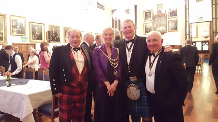 President Annie Quigley Windsor and Eton Royal Warrant Holders Association at Aberdeen RWHA Dinner with other local association Presidents.\\n\\n20/06/2019 17:38